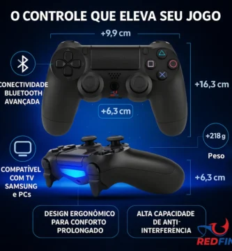 controle-sem-fio-joystick-bluetooth-para-ps4-videogame-tv-samsung-pc-p4-ps-4-dual-shock-manete-pc-gamer-tv-smart-controle-bluetooth-sem-fio-celular-headset-com-p2-marca-redfin